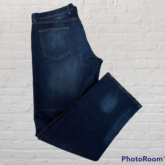 TRUE CRAFT Mens Denim Distressed Straight Jeans - Picture 8 of 16